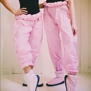 Russian Pointe Trash Bag Pants Pink S/M